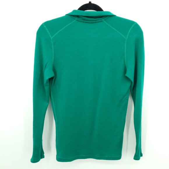 Minus33 100% Merino Midweight 1/4 Zip S Emerald Green #814 - Picture 4 of 16